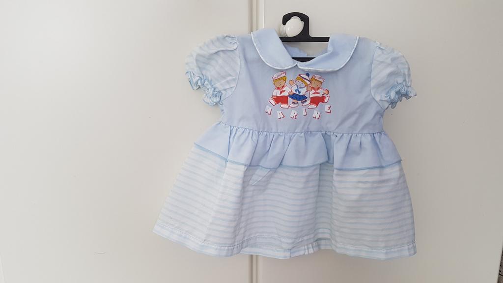 Robe bébé marine taille 62/3 à 6 mois, Enlèvement ou Envoi, Comme neuf, Fille, Robe ou Jupe