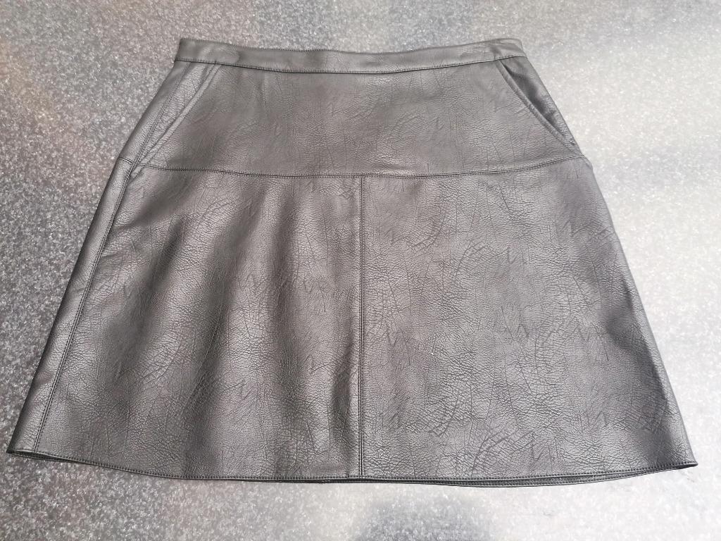 Nieuw rok zwart imitatie- leer, medium, A-lijn, Enlèvement ou Envoi, Neuf, Taille 38/40 (M), Noir