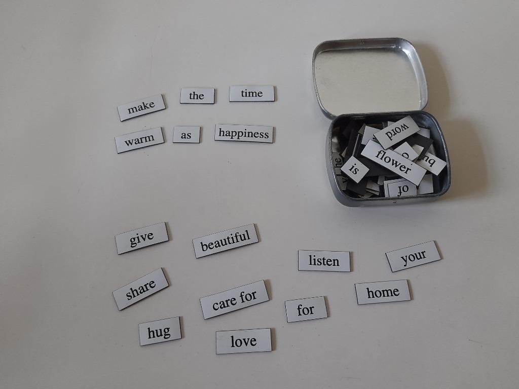 Magnets en forme de mots : Love !, Collections, Collections Autre, Comme neuf, Enlèvement ou Envoi