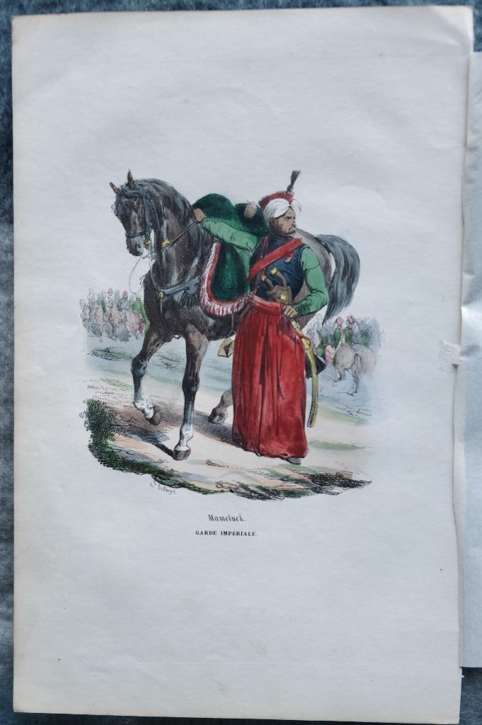 Gravure de mameluck de la garde impériale. Napoléon., Collections, Enlèvement ou Envoi, Armée de terre, Photo ou Poster