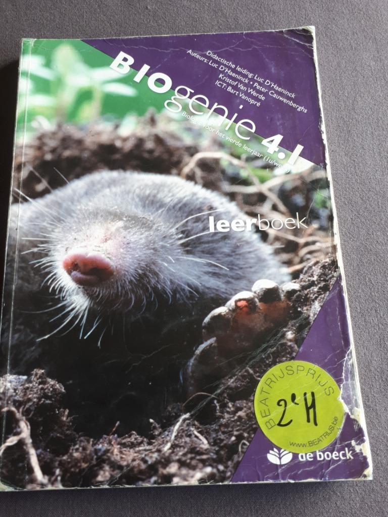 BIOLOGIE - BIOGENIE 4.1LEERBOEK - DE BOECK, Livres, Enlèvement, Biologie
