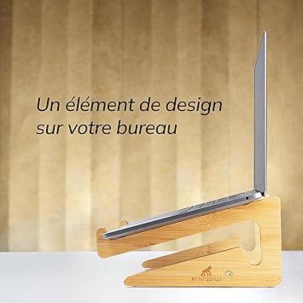 Laptopstandaard van bamboe SNELLE GRATIS LEVERING, Computers en Software, Laptopstandaarden, -, Verzenden, -, Nieuw
