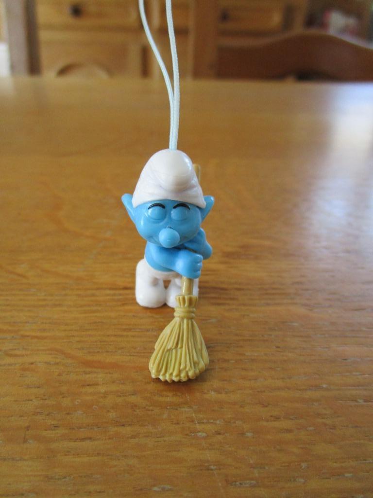 Schtroumpf balayeur, Enlèvement ou Envoi, Comme neuf, Autres Schtroumpfs, Poupée, Figurine ou Peluche