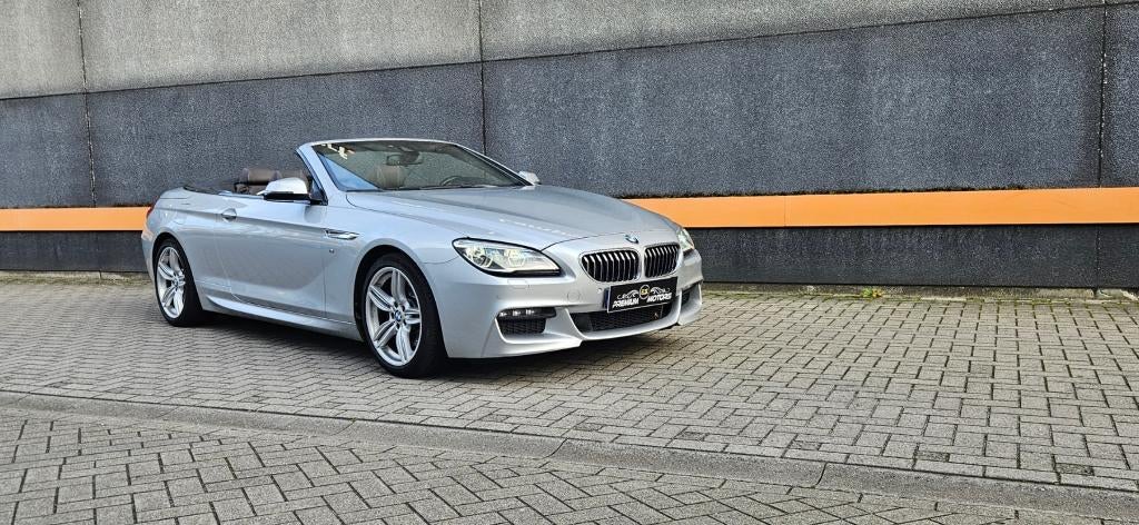 BMW 640 D CABRIO/INDIVIDUAL M PACK/HUD/KEYLES/SOFT CLOSE/LED, Autos, Cuir, Argent ou Gris, Entreprise, Cabriolet
