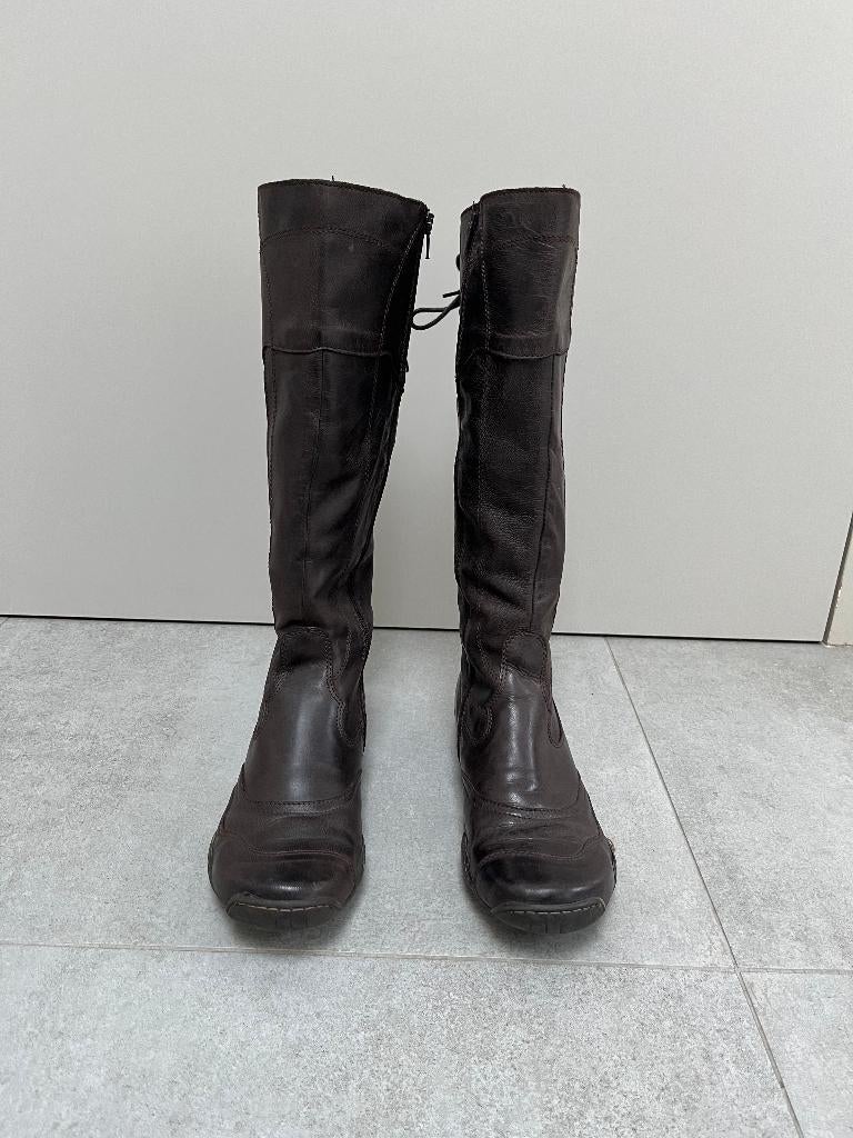 Laarzen voor dames, Kleding | Dames, Schoenen, Ophalen, Hoge laarzen, Bruin, Gedragen