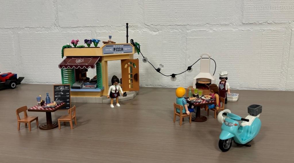 Playmobil - pizzeria met terras, Enlèvement, Comme neuf