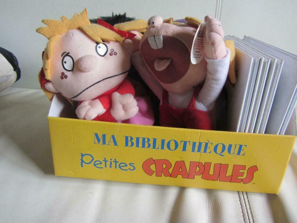 les petites crapules - 4 livres et 4 peluches neufs, Livres, Neuf, Garçon ou Fille, Enlèvement ou Envoi, Contes (de fées)