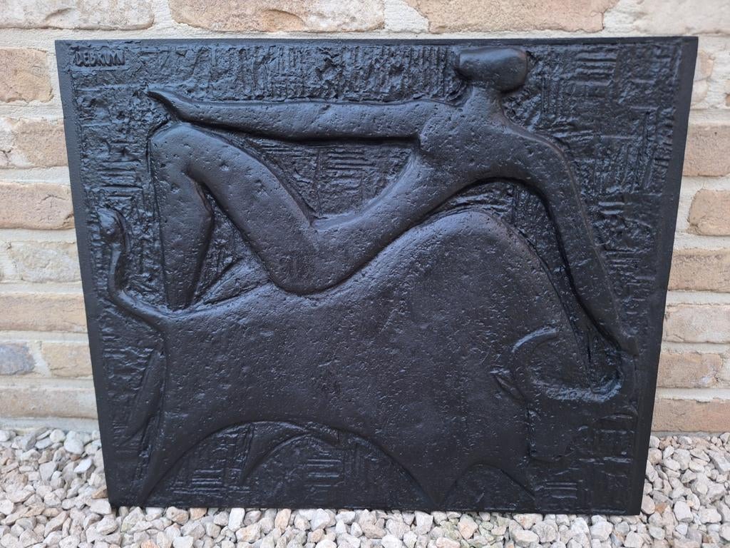 Brutalistische wandplaat Marc De Bruyn Aalst, Ophalen of Verzenden, Zo goed als nieuw