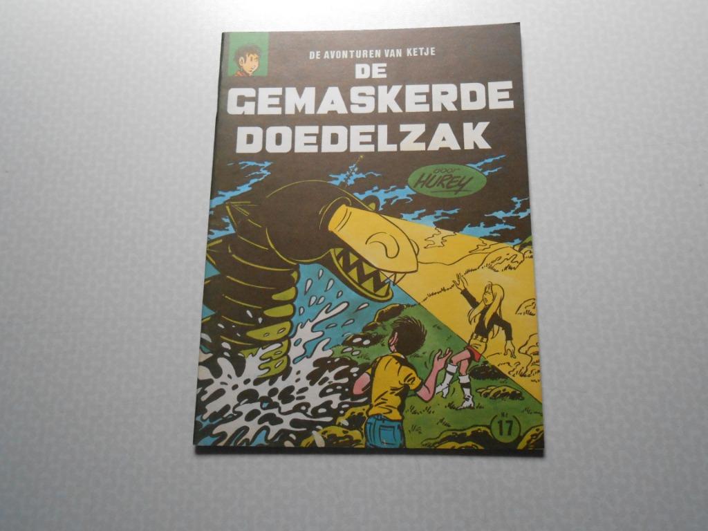 Ketje en co 17 De gemaskerde doedelzak 1971. 1 ste druk., Boeken, Stripverhalen, Hurey, Eén stripboek, Nieuw, Ophalen of Verzenden