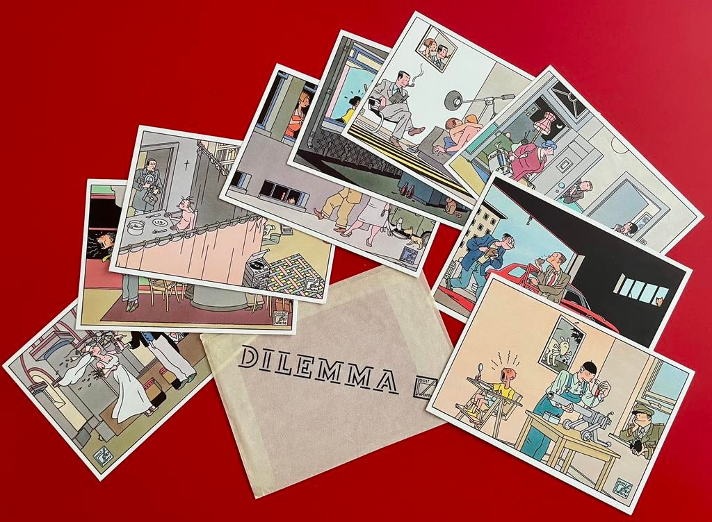Joost Swarte: Dilemma (set kaartjes, 1987), Verzamelen, Ophalen of Verzenden