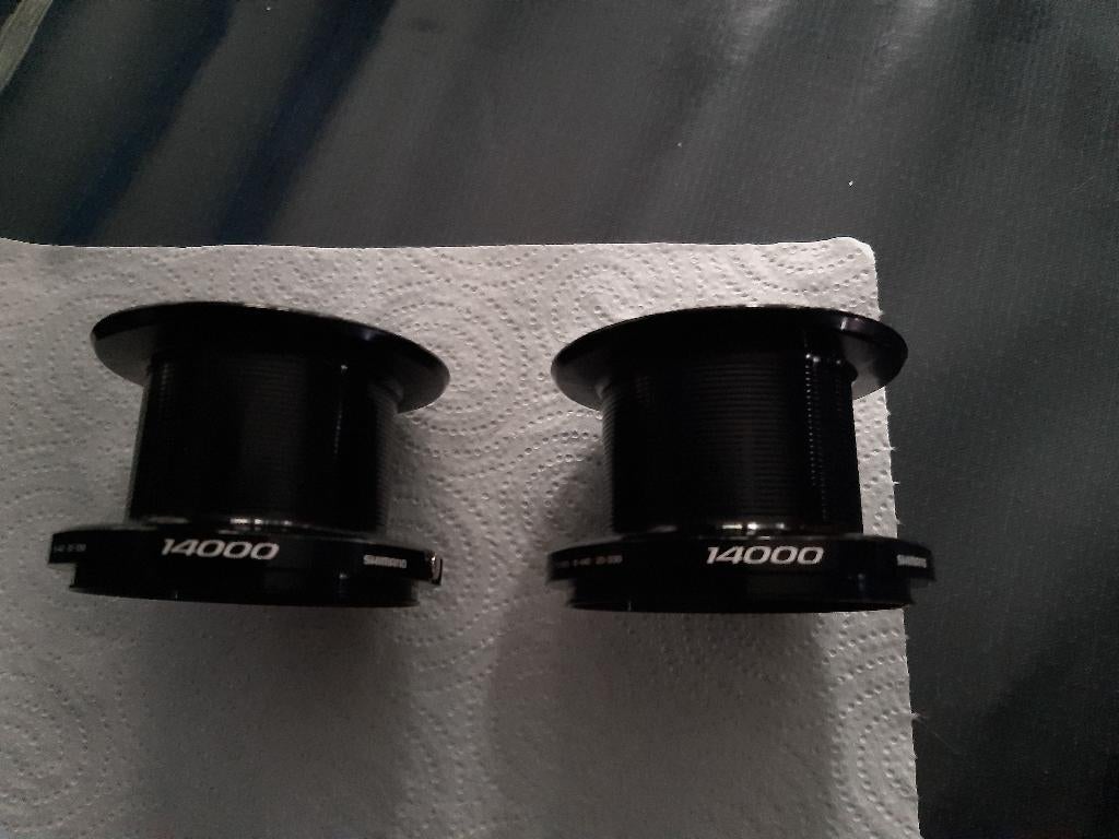 2 Shimano Ultegra XTD 14000 spoelen, Ophalen of Verzenden, Zo goed als nieuw, Molen