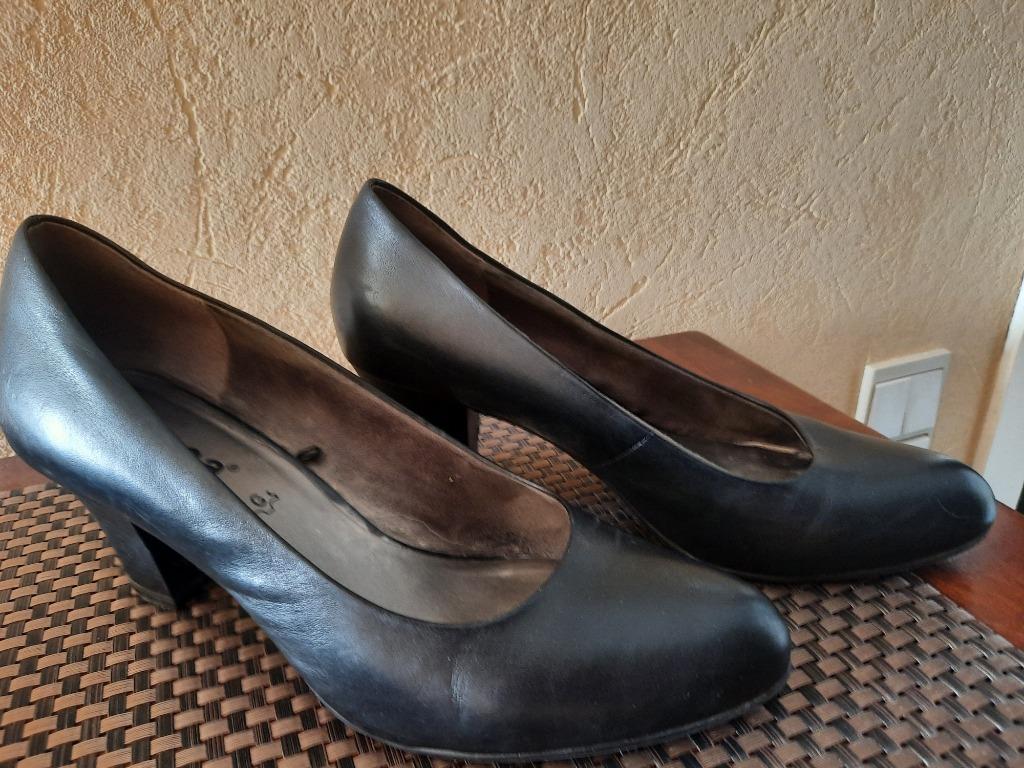 Jana stevige lederen schoen zwart, Zwart, Ophalen of Verzenden, JANA, Gedragen