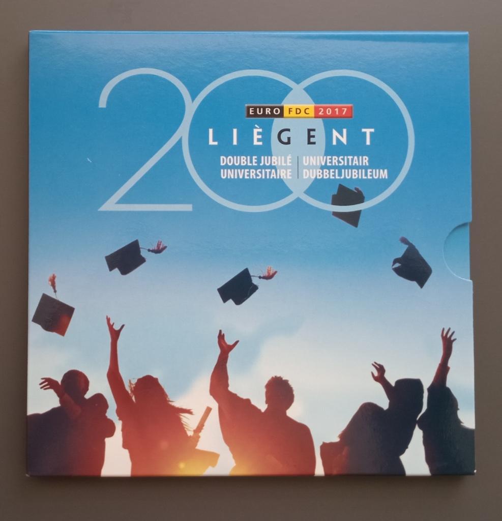 Set FDC 2017 Belgique 7,88 euro Universités Liège et Gent, Collections, Enlèvement ou Envoi, Neuf