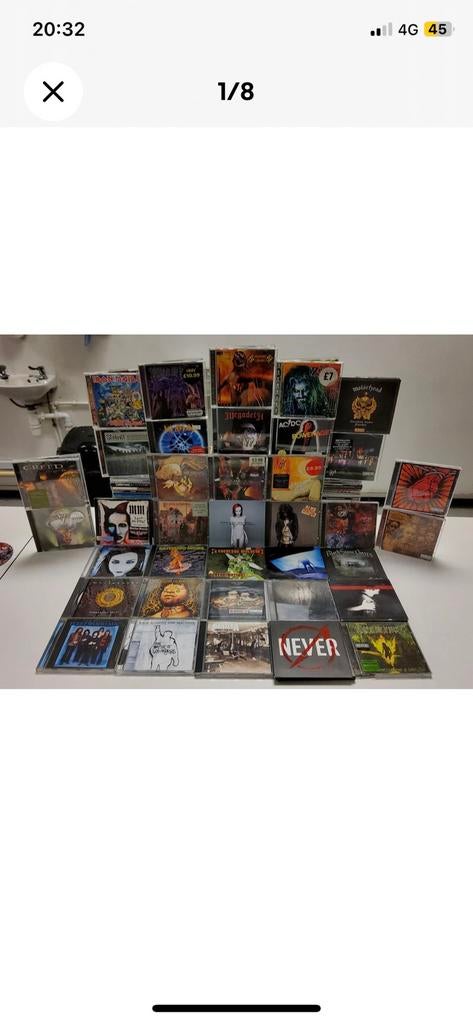 134 Metal CD  -lot, Cd's en Dvd's, Verzenden
