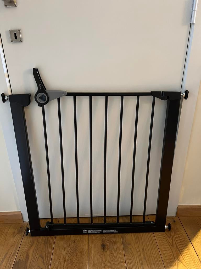 Barrière Noma (Easy fit) noir/brun, Barrière de sécurité, Aluminium, Comme neuf, Enlèvement ou Envoi