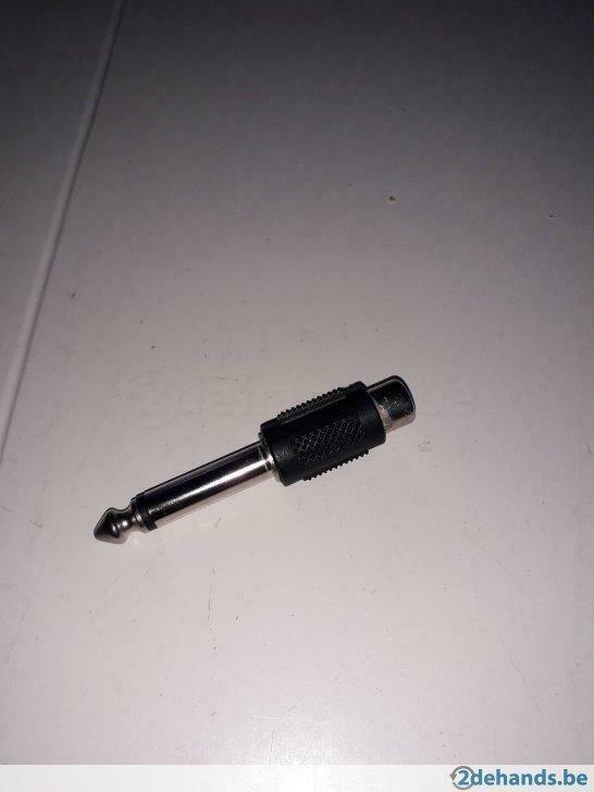 Fiche adaptateur casque 6,35 à 3,5 mm, Enlèvement ou Envoi, Utilisé