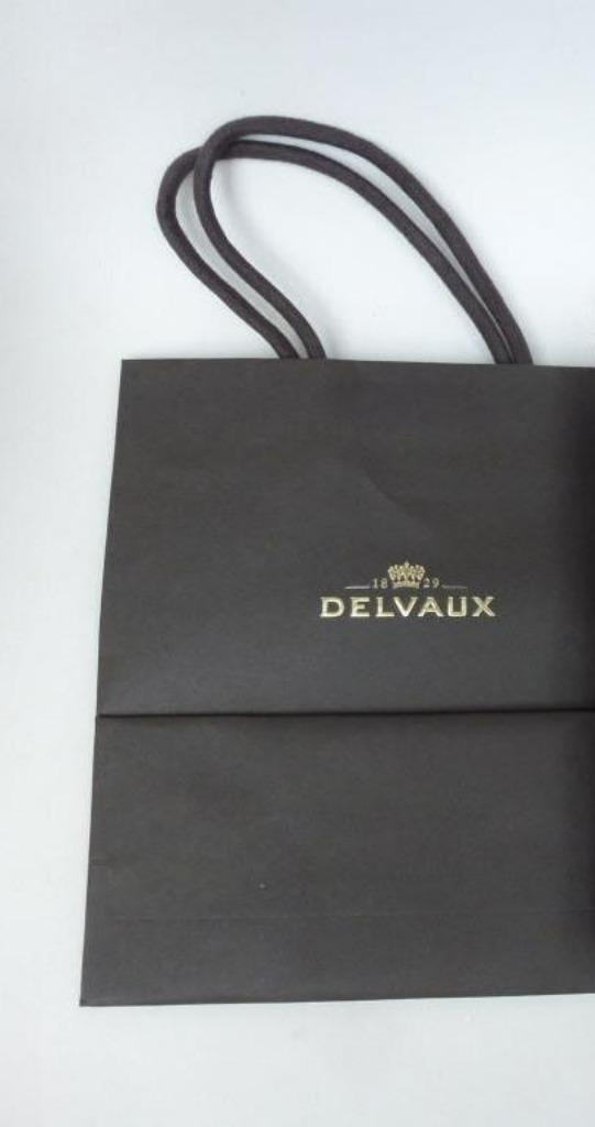 papieren draagtassen Delvaux gouden opdruk, Verzamelen, Ophalen of Verzenden, Gebruikt, Verpakking