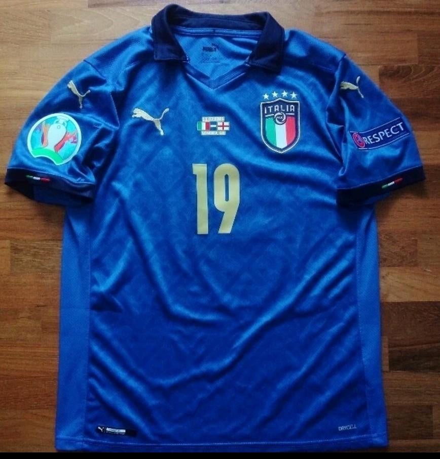 Italië Bonucci Voetbalshirt Origineel Finale EURO 2022, Envoi