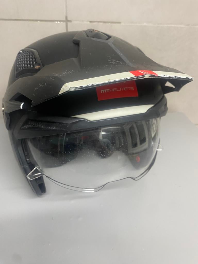 Scooter helm, Fietsen en Brommers, Ophalen, Gebruikt