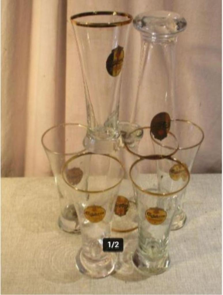 7 verres à bière Prima de Carlsberg, Enlèvement ou Envoi, Comme neuf, Verre ou Verres