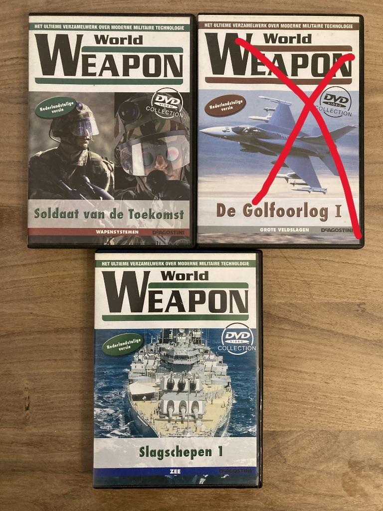 Set van 3 dvd's - World Weapon, CD & DVD, DVD | Documentaires & Films pédagogiques, Enlèvement ou Envoi, Utilisé, Science ou Technique