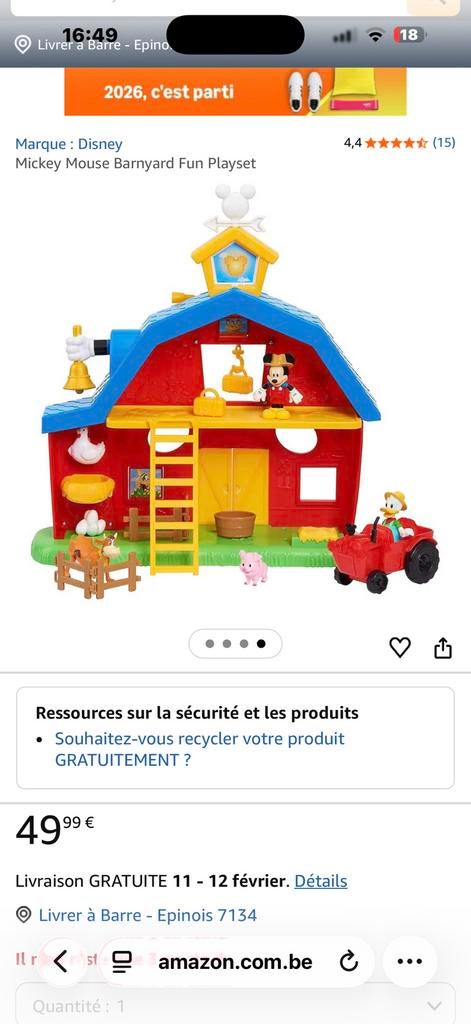 Ferme de mickey, Enlèvement, Comme neuf