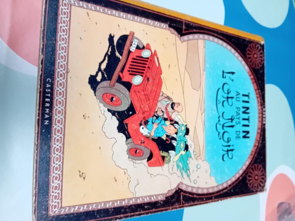 Tintin au pays de l'or noir, Boeken, Ophalen