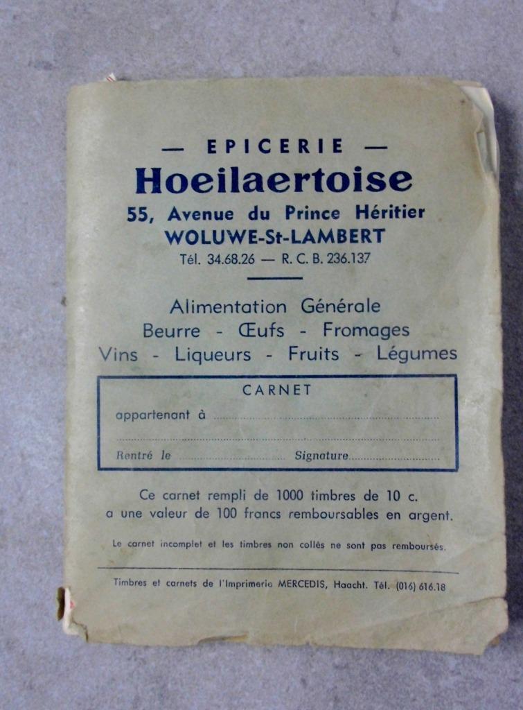 Ancien carnet d'épicerie estampillé, Enlèvement ou Envoi