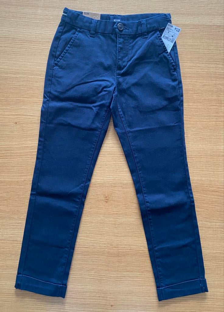 Pantalon Chino Slim bleu - 9 ans - 9€, Enfants & Bébés, Vêtements enfant | Taille 134, Garçon, Enlèvement ou Envoi, Kiabi, Pantalon