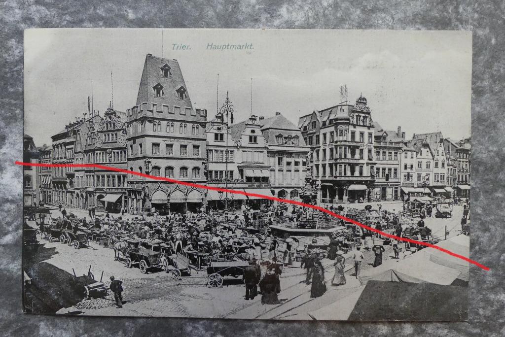 Postkaart Trier, Hauptmarkt, Duitsland, Ophalen of Verzenden, Voor 1920, Gelopen, Duitsland