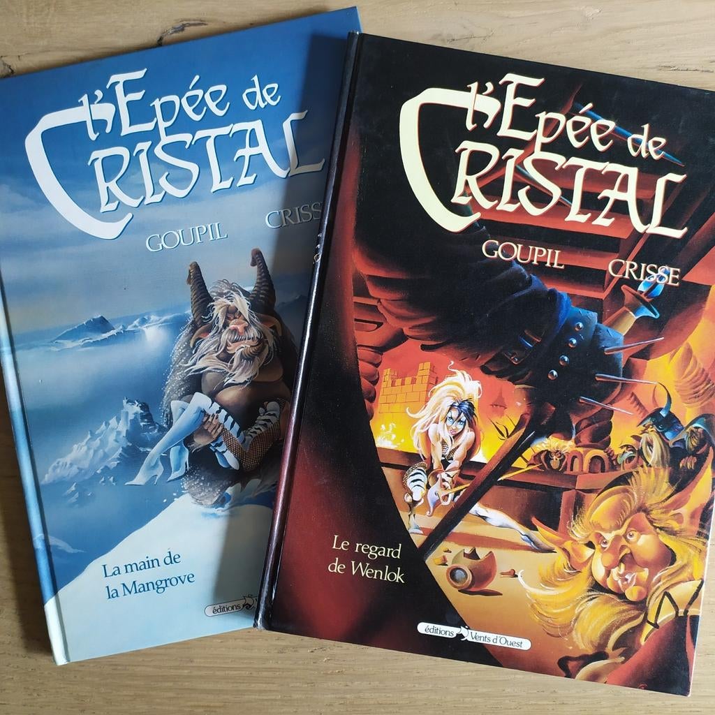 L'épée de cristal 2 & 3 Goupil Crisse EO TBE, Meerdere stripboeken, Ophalen of Verzenden