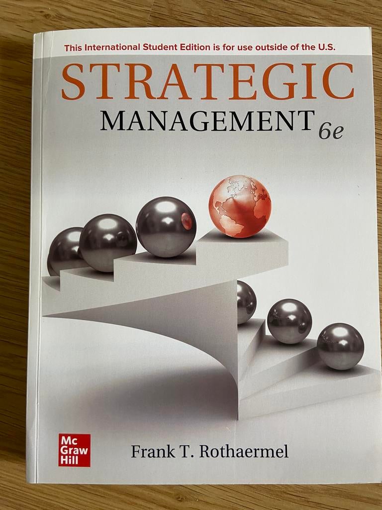 Strategic Management 6e - Frank T. Rothaermel, Enlèvement ou Envoi, Comme neuf