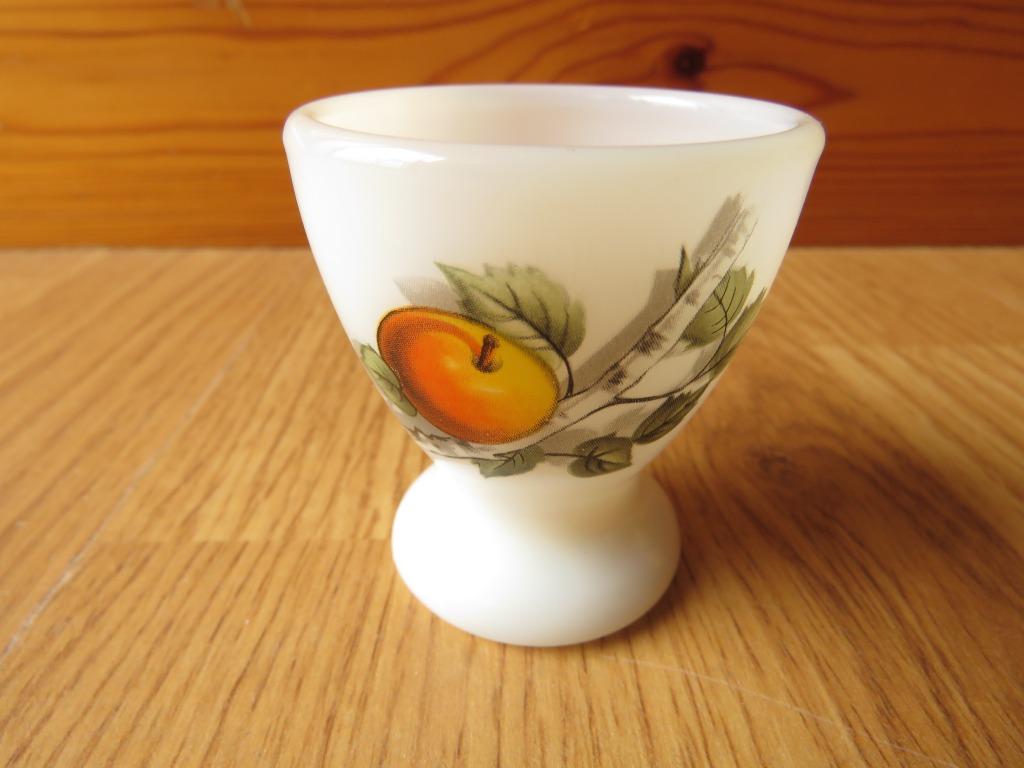 vintage arcopal coquetier motif fruits de France, Huis en Inrichting, Ophalen of Verzenden, Zo goed als nieuw, Kom(men)