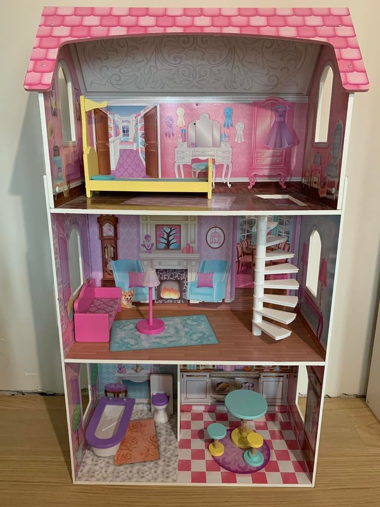 Poppenhuis Penelope Kidkraft, Ophalen, Gebruikt, Poppenhuis