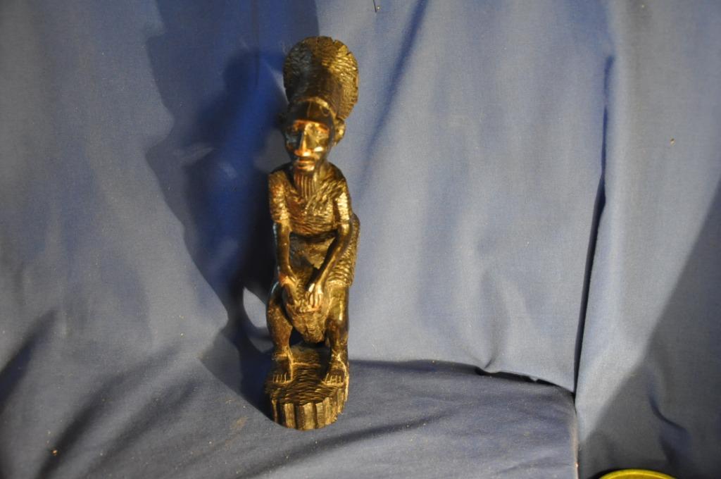 figurine africaine joueur de tamtam, Antiek en Kunst, Ophalen of Verzenden