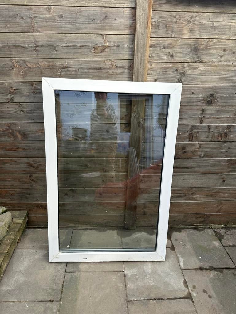 Fenêtre à double vitrage en PVC, Châssis de fenêtre, 75 à 150 cm, 75 à 150 cm, Synthétique