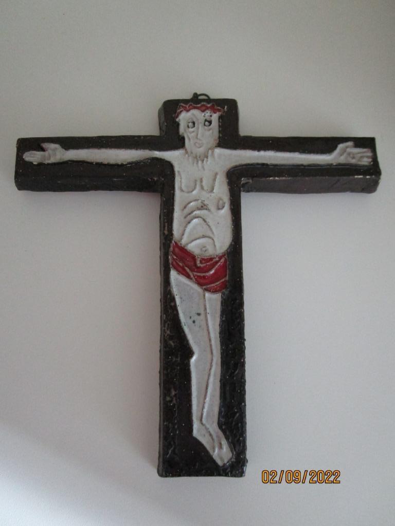 VINTAGE KERAMIEK KRUIS - JOOST MARECHAL, Antiek en Kunst, Antiek | Keramiek en Aardewerk, Verzenden
