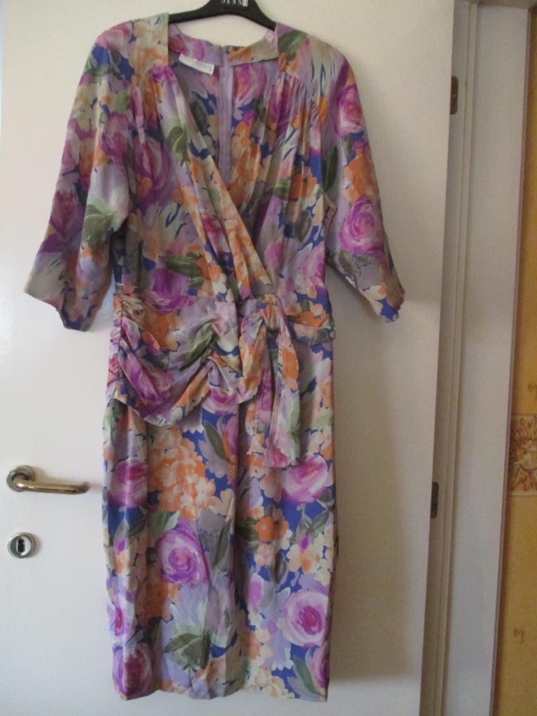 Zijden jurk Linea Raffaelli maat 48, Ophalen of Verzenden, Gedragen, Maat 46/48 (XL) of groter