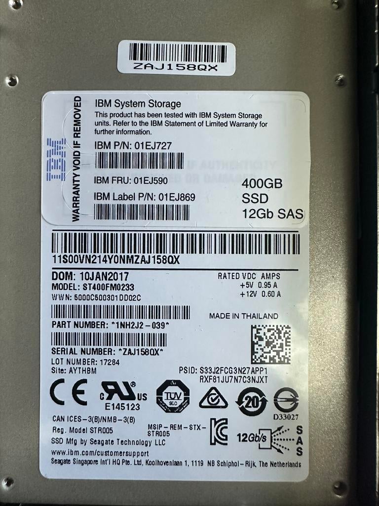 Ssd sas neuf, Enlèvement ou Envoi, Comme neuf, SAS, SSD