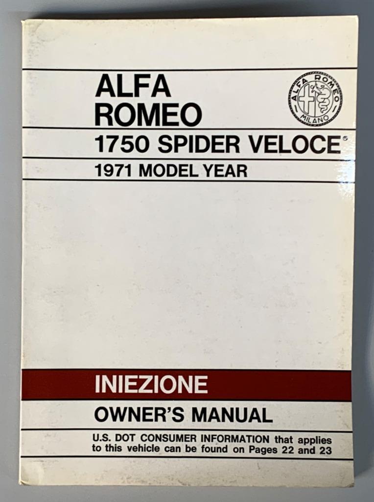 Alfa Romeo 1750 Spider Veloce Année modèle 1971, Enlèvement ou Envoi