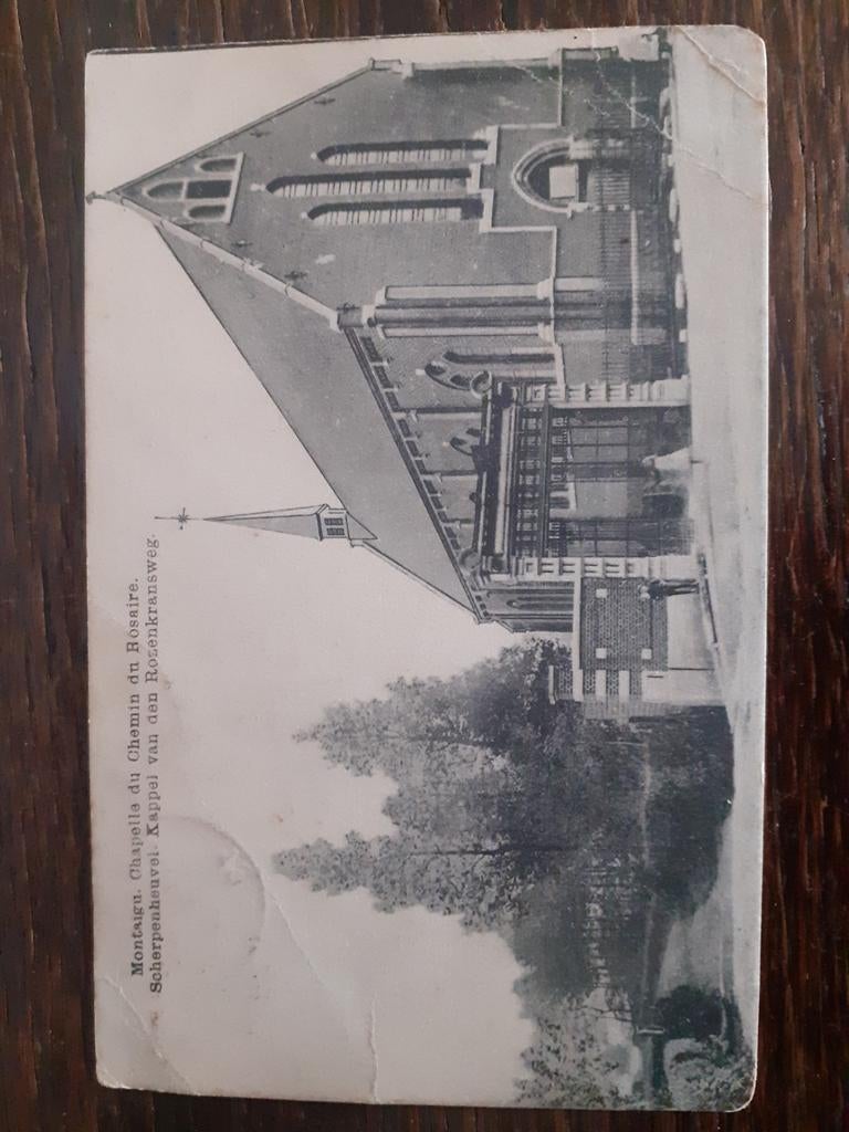 Postkaart Scherpenheuvel - Montaigu Rozenkransweg, Collections, Enlèvement ou Envoi, Avant 1920, Affranchie, Brabant Flamand