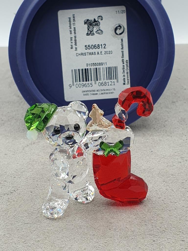 Swarovski Kris beer: Kerst editie 2020 - 5506812., Verzamelen, Swarovski, Ophalen of Verzenden, Zo goed als nieuw