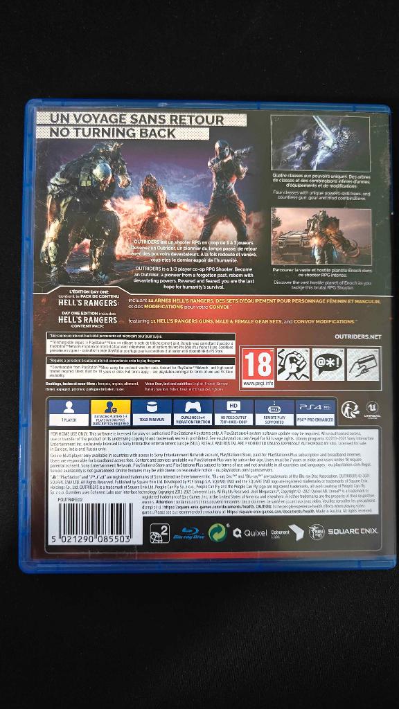 Outriders + (Hell's Rangers DLC) - PS4 Games, Avontuur en Actie, Online, Gebruikt, Vanaf 18 jaar