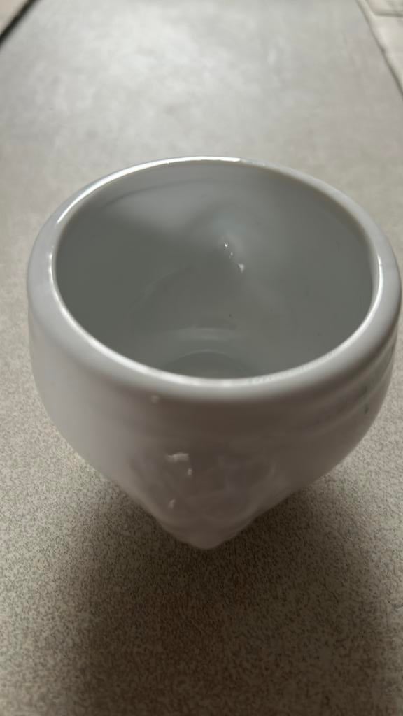 Bol têtes de lion et cuillères, Maison & Meubles, Enlèvement, Comme neuf, Porcelaine