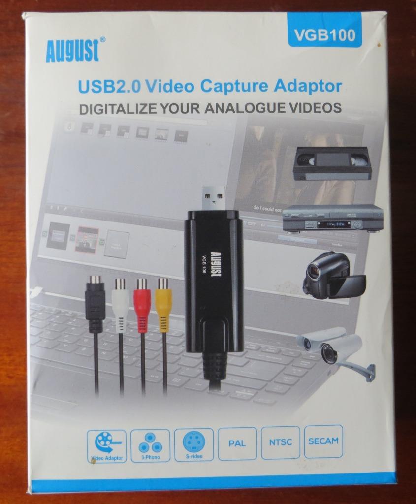 August VGB100 AV Video/Audio VHS Converter Recorder, Verzenden, Zo goed als nieuw