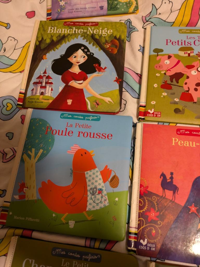7 x livres enfants 2 coqs d'or chaperon rouge ect.., Enlèvement ou Envoi, Comme neuf, 2 à 3 ans