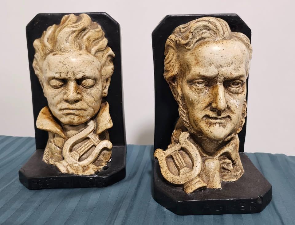 Boekensteunen Vintage Wagner & Beethoven, Ophalen