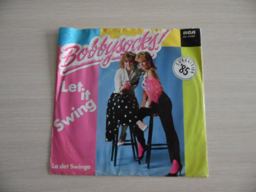 LET IT  SWING   BOBBYSOCKS  !       EUROVISION   1985, CD & DVD, Enlèvement ou Envoi, Comme neuf, Autres formats