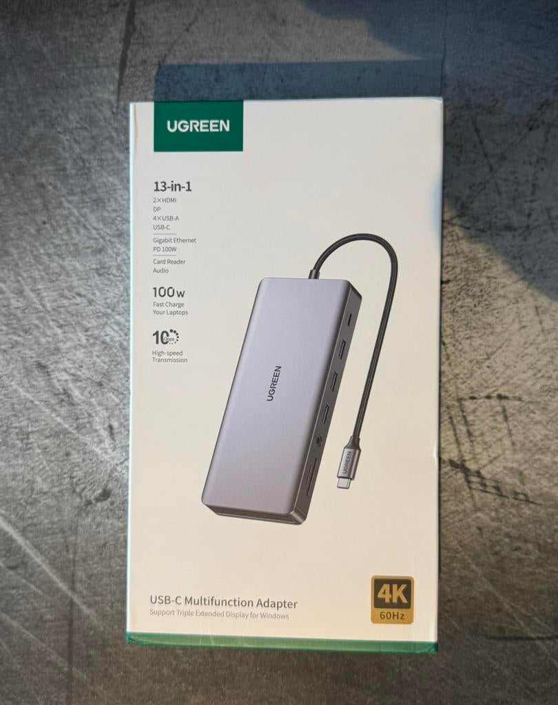 Hub usb UGREEN, Computers en Software, Dockingstations, Ophalen of Verzenden, Zo goed als nieuw, USB-hub