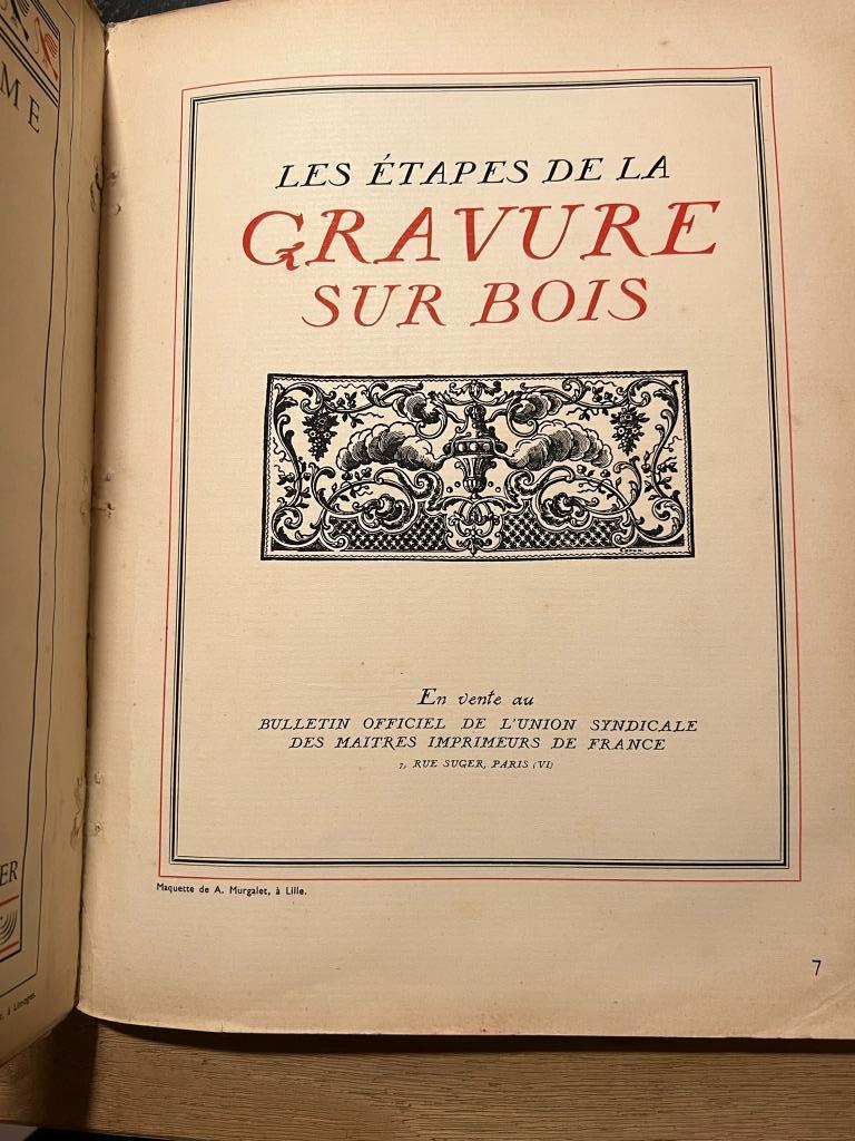 Les étapes de la gravure dus bois - Marius Audin, Ophalen of Verzenden, Marius Audin